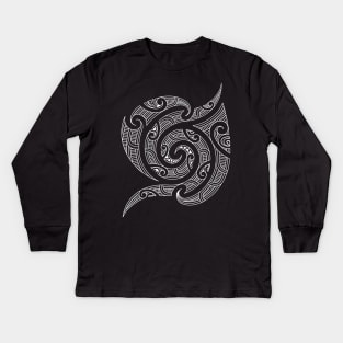 Maori pattern Kids Long Sleeve T-Shirt